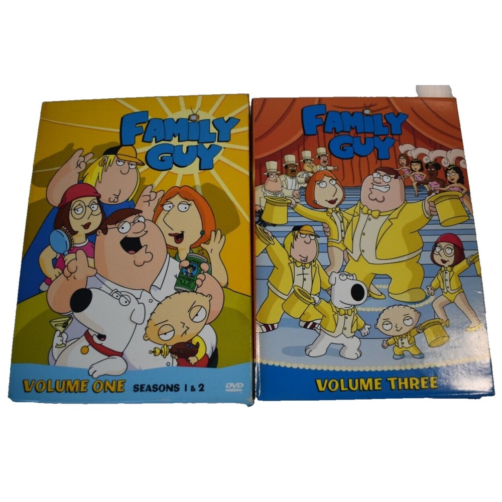 Family Guy Volume 1 and 3 DVD Set Seasons 1 2 3 TV Comedy 1999 20th Century Fox